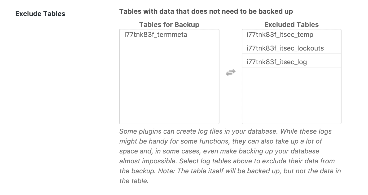 database backup 2